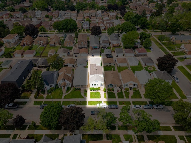 4130 N Oketo Ave, Norridge, IL 60706 - aerial view of residential area featuring property boundaries highlighted