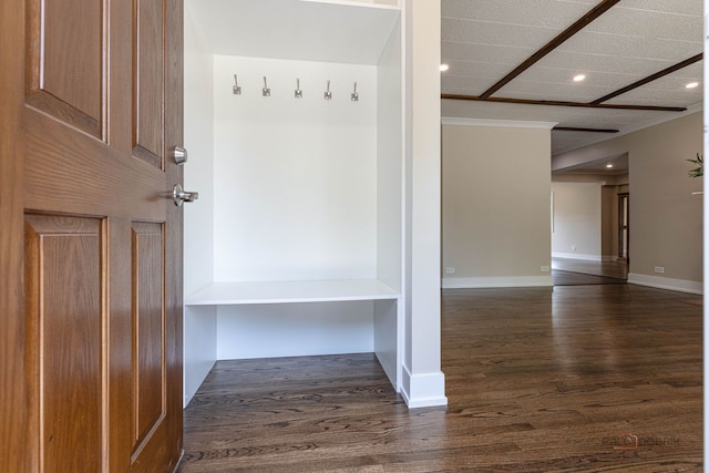 1011 Pendleton Pl, Mount Prospect, IL 60056 - mudroom featuring recessed lighting and dark wood finished floors