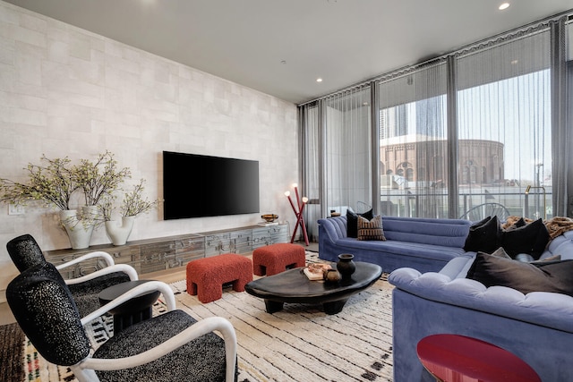 1550 N Clark St Unit 302, Chicago, IL 60610 - living area featuring recessed lighting