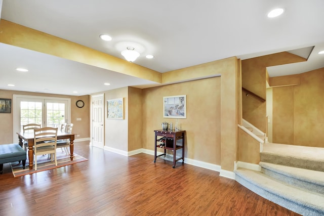 40 Open Pkwy N, Hawthorn Woods, IL 60047 - dining space featuring stairs, wood finished floors, and recessed lighting