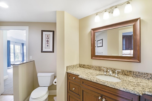 40 Open Pkwy N, Hawthorn Woods, IL 60047 - half bathroom with vanity and toilet