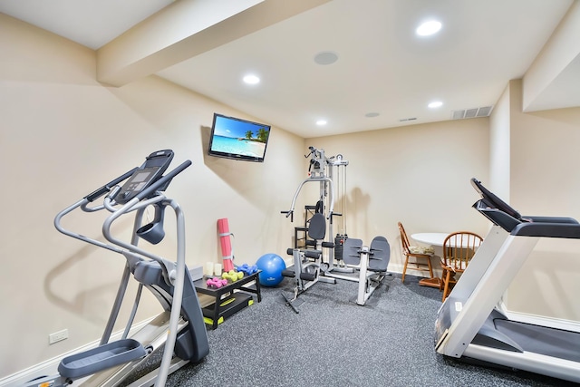 40 Open Pkwy N, Hawthorn Woods, IL 60047 - workout room with recessed lighting