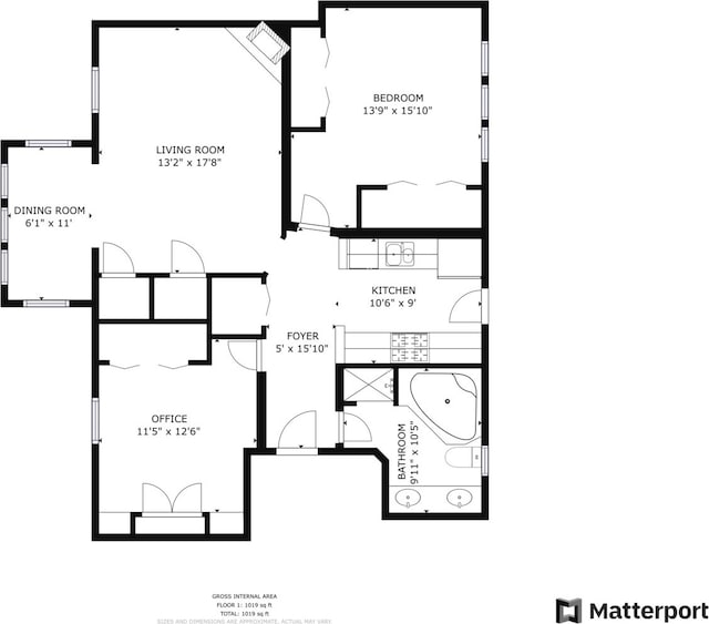 2950 W Cortland St Unit 2, Chicago, IL 60647 - view of room layout