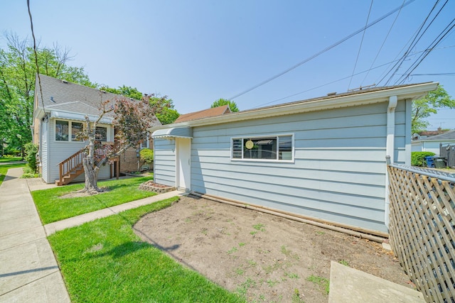 3009 N 78th Ct, Elmwood Park, IL 60707 - rear view of property with a yard