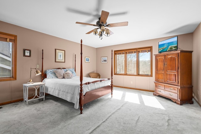 731 Queens Gate Cir, Sugar Grove, IL 60554 - bedroom with light carpet and ceiling fan