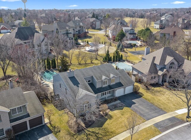 731 Queens Gate Cir, Sugar Grove, IL 60554 - aerial view of property and surrounding area with nearby suburban area