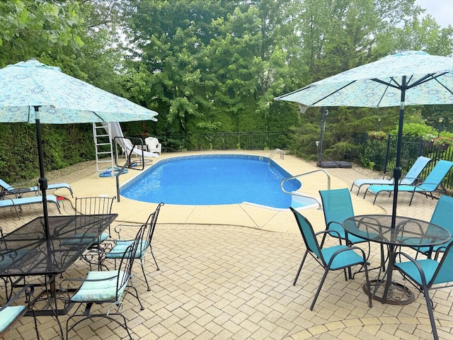 731 Queens Gate Cir, Sugar Grove, IL 60554 - view of swimming pool featuring a patio area