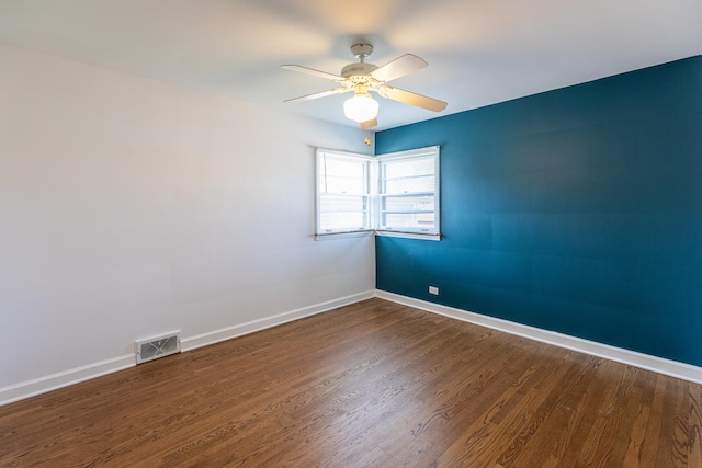 7356 N Nora Ave, Niles, IL 60714 - spare room featuring wood finished floors and ceiling fan