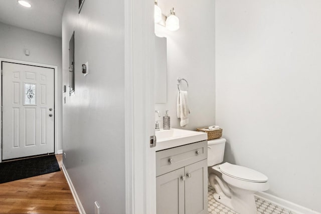 3041 N California Ave Unit 1, Chicago, IL 60618 - bathroom featuring vanity and recessed lighting