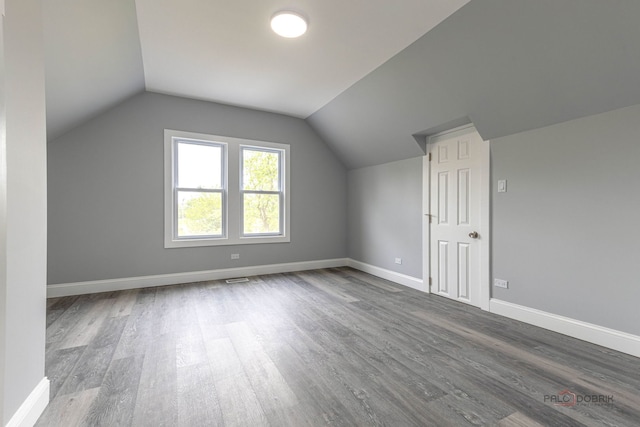 196 Southgate Ave, Chicago Heights, IL 60411 - bonus room featuring wood finished floors and vaulted ceiling