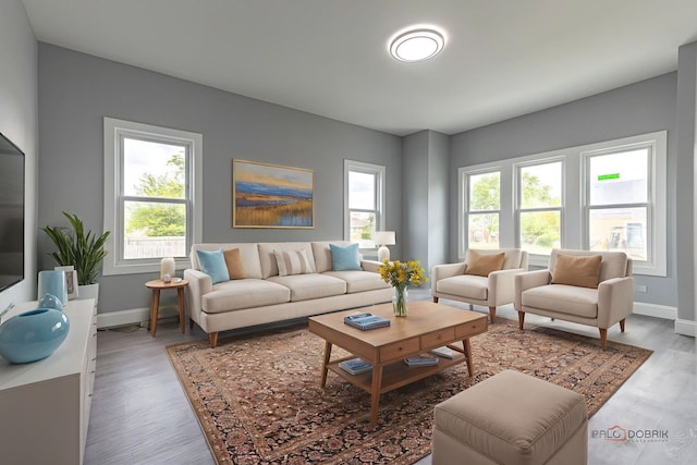 196 Southgate Ave, Chicago Heights, IL 60411 - living room featuring healthy amount of natural light and light wood-type flooring
