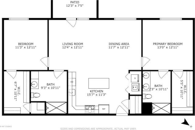 2150 Founders Dr Unit P109, Northbrook, IL 60062 - view of floor plan / room layout