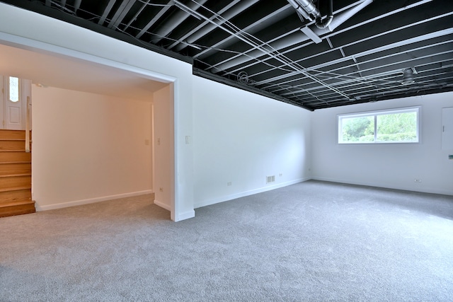 105 Haman Rd, Inverness, IL 60067 - basement featuring carpet floors and stairway