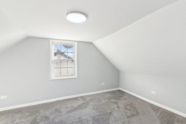 17304 Lathrop Ave, East Hazel Crest, IL 60429 - additional living space with vaulted ceiling and carpet
