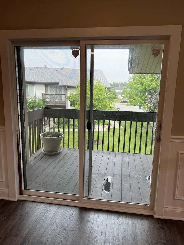 1318 Kingsbury Dr Unit 1, Hanover Park, IL 60133 - doorway featuring wood-type flooring