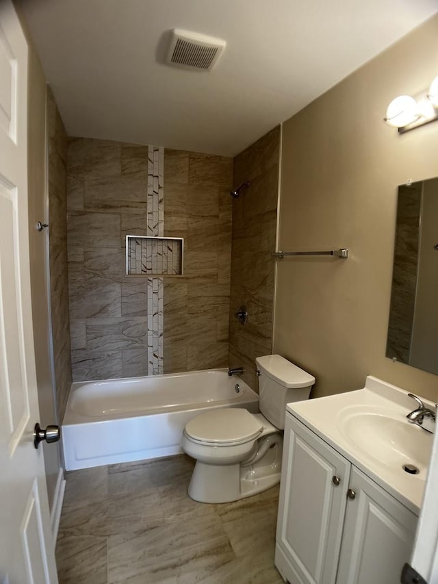 1318 Kingsbury Dr Unit 1, Hanover Park, IL 60133 - full bath with vanity and bathing tub / shower combination