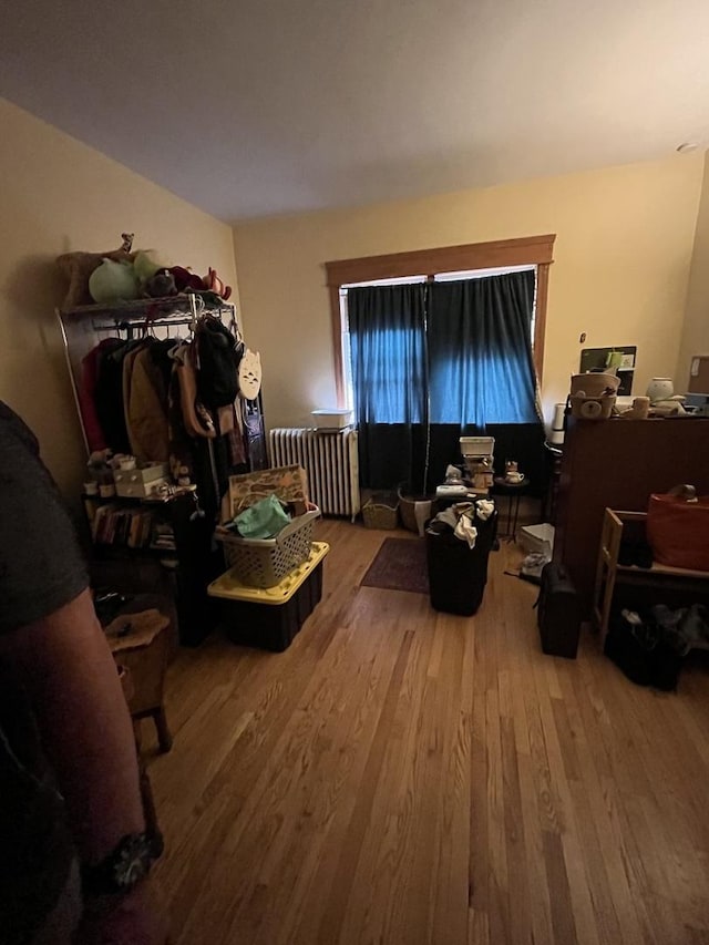 1330 W Norwood Ave, Chicago, IL 60660 - living room featuring radiator and wood finished floors