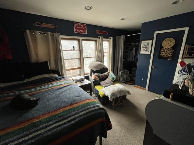 1330 W Norwood Ave, Chicago, IL 60660 - carpeted bedroom with a closet and recessed lighting