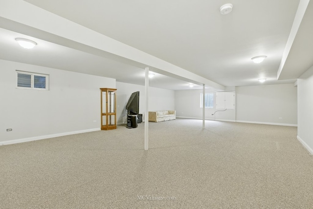15701 Cove Cir, Plainfield, IL 60544 - basement featuring carpet floors