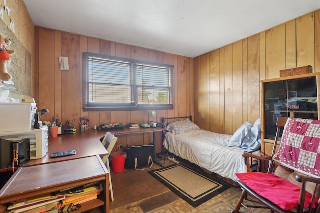 10956 S Nagle Ave, Worth, IL 60482 - bedroom featuring wooden walls