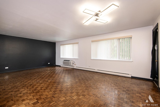 101 N Peartree Ln Unit 101, Arlington Heights, IL 60004 - unfurnished room featuring a baseboard radiator and a wall unit AC