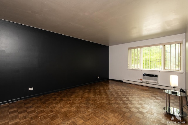 101 N Peartree Ln Unit 101, Arlington Heights, IL 60004 - unfurnished room with a wall mounted air conditioner and baseboard heating