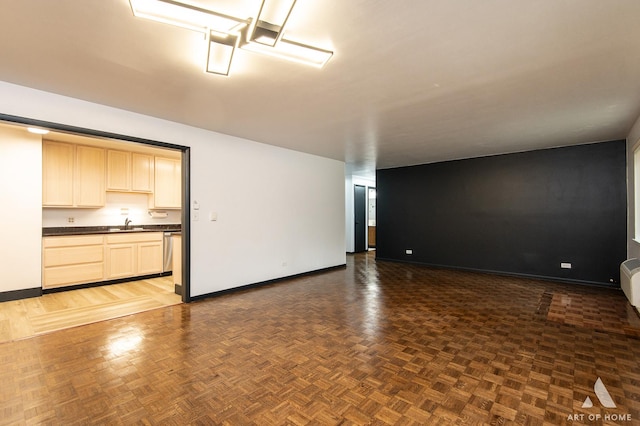 101 N Peartree Ln Unit 101, Arlington Heights, IL 60004 - unfurnished living room with baseboards