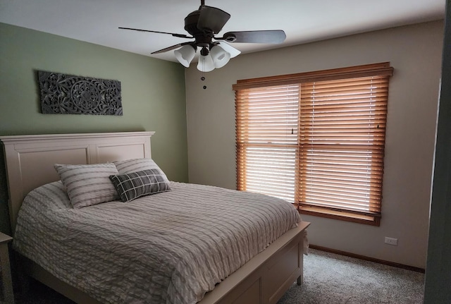 723 Casey Dr, Minooka, IL 60447 - bedroom featuring light colored carpet and a ceiling fan