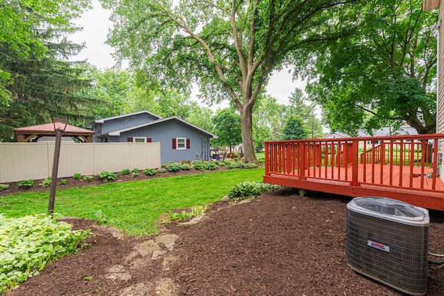 310 Virgil St, Maple Park, IL 60151 - view of yard featuring a gazebo and a deck