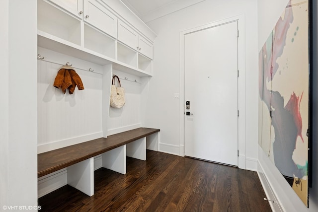 2242 W Lawrence Ave Unit 203, Chicago, IL 60625 - mudroom with dark wood-style floors