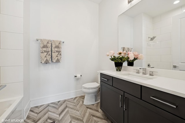 2242 W Lawrence Ave Unit 203, Chicago, IL 60625 - bathroom featuring vanity and shower / washtub combination