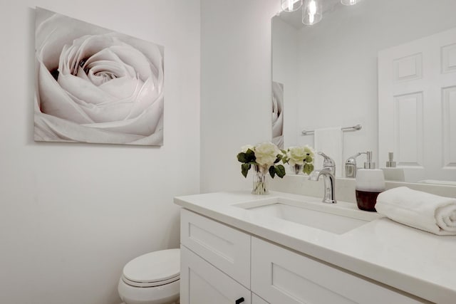 7612 Cascade Way, Gurnee, IL 60031 - half bathroom featuring toilet and vanity