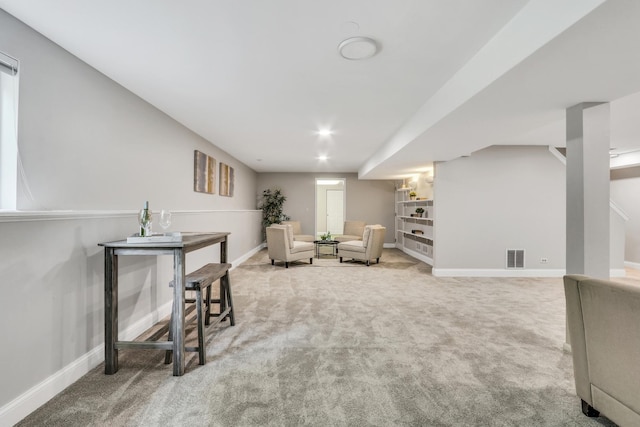 7612 Cascade Way, Gurnee, IL 60031 - living area featuring carpet and baseboards