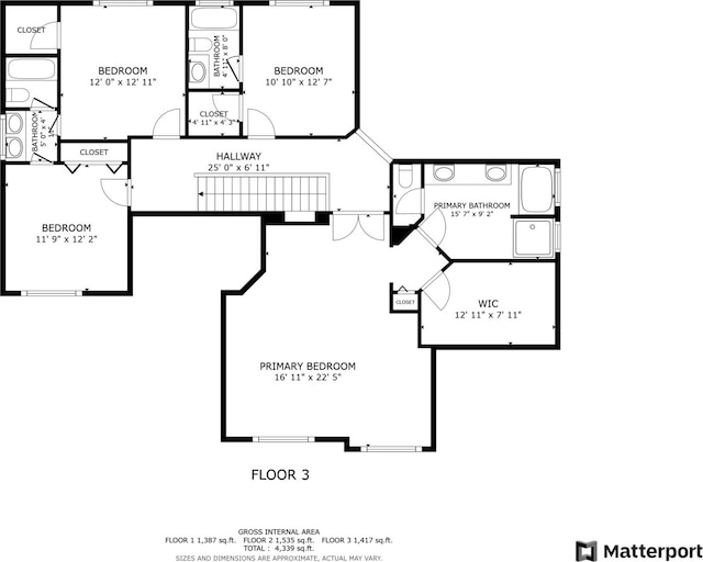 7612 Cascade Way, Gurnee, IL 60031 - view of property floor plan