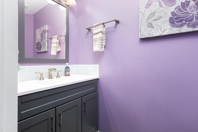 1792 Autumn Woods Ln, Romeoville, IL 60446 - bathroom featuring vanity and tasteful backsplash