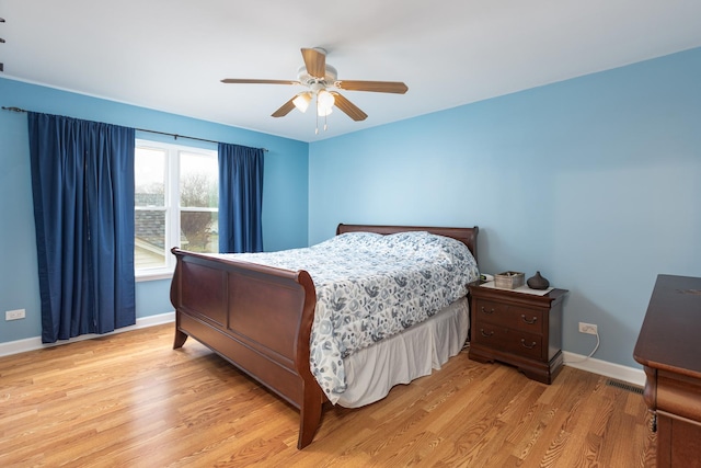 1792 Autumn Woods Ln, Romeoville, IL 60446 - bedroom featuring light wood finished floors and a ceiling fan