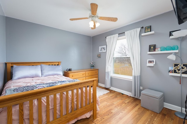 1792 Autumn Woods Ln, Romeoville, IL 60446 - bedroom featuring light wood-style flooring and ceiling fan