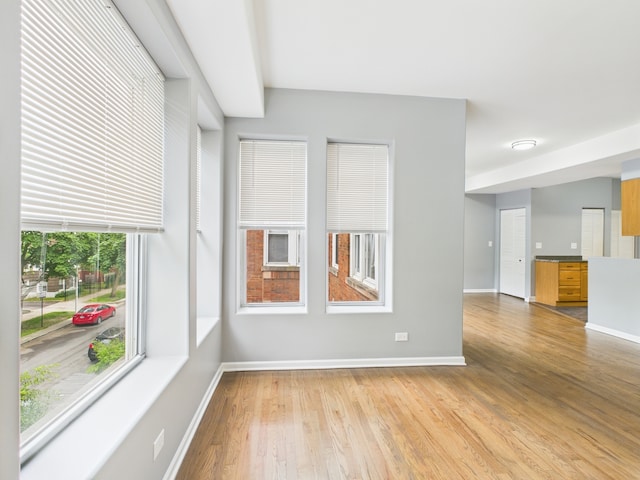 1729 E 67th St Unit 2E, Chicago, IL 60649 - empty room featuring light wood-type flooring and baseboards