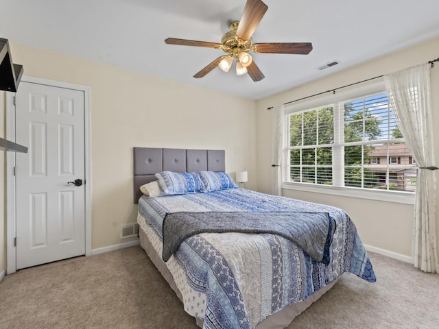 569 Ryan Way, Crystal Lake, IL 60012 - bedroom featuring carpet flooring and ceiling fan