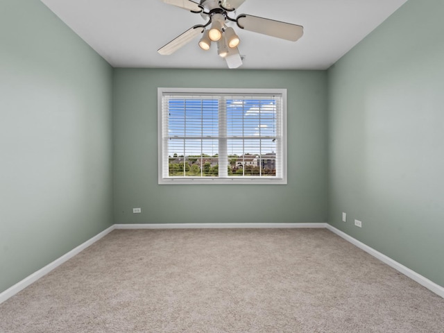 569 Ryan Way, Crystal Lake, IL 60012 - carpeted empty room with ceiling fan and baseboards