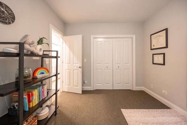 3457 N Whipple St, Chicago, IL 60618 - carpeted bedroom featuring baseboards and a closet