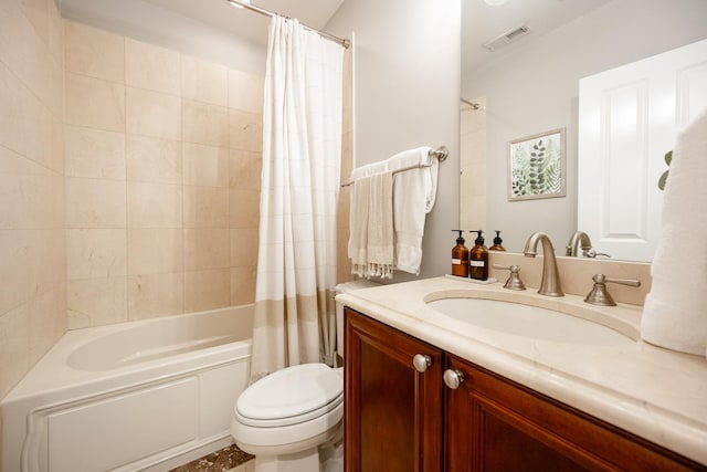 3457 N Whipple St, Chicago, IL 60618 - full bathroom with vanity and shower / bathtub combination with curtain