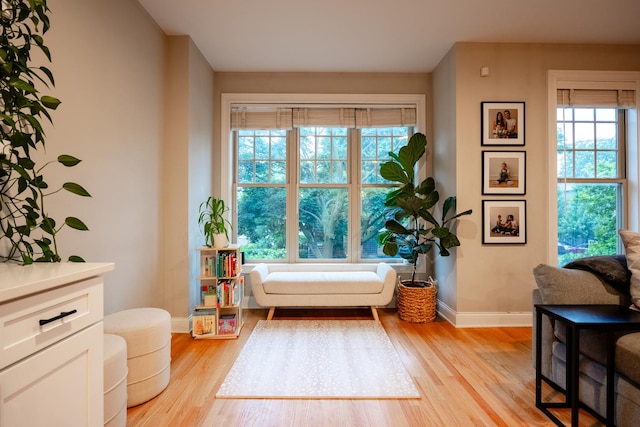 3457 N Whipple St, Chicago, IL 60618 - living area featuring light wood-style floors and healthy amount of natural light