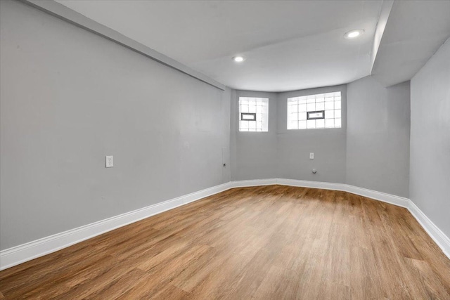 4336 W Adams St, Chicago, IL 60624 - unfurnished room with wood finished floors and recessed lighting