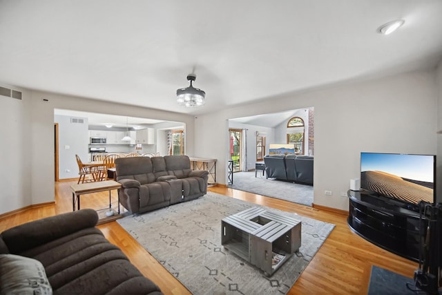 2870 Gannet Ln, New Lenox, IL 60451 - living area with wood finished floors and baseboards