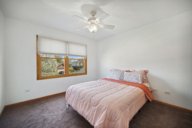 2870 Gannet Ln, New Lenox, IL 60451 - carpeted bedroom featuring baseboards and a ceiling fan