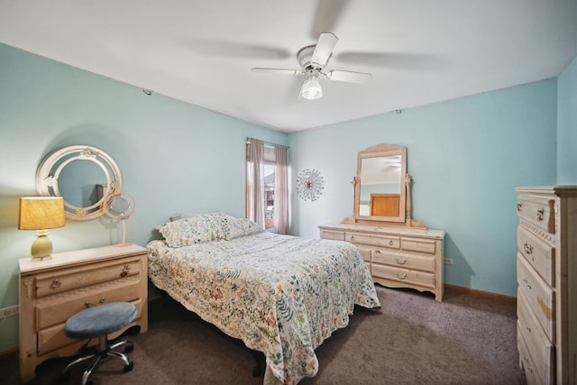 2870 Gannet Ln, New Lenox, IL 60451 - bedroom featuring carpet flooring and a ceiling fan