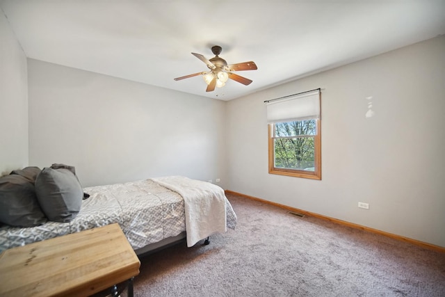 2870 Gannet Ln, New Lenox, IL 60451 - carpeted bedroom featuring baseboards and a ceiling fan
