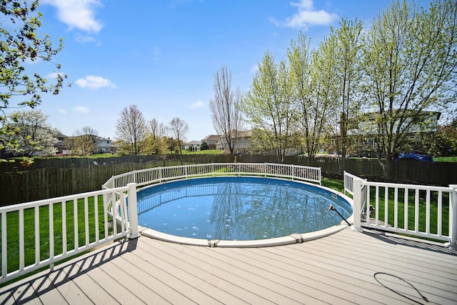 2870 Gannet Ln, New Lenox, IL 60451 - view of pool featuring a wooden deck and a fenced backyard