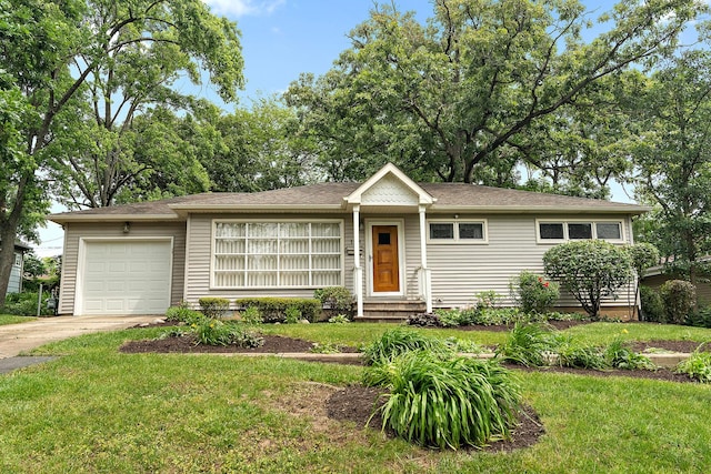 189 Oakview Dr, New Lenox, IL 60451 - single story home featuring driveway, a garage, and a front yard